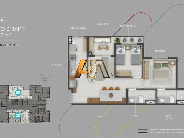 Imagem 2: APARTAMENTO 2/2 EM PATAMARES