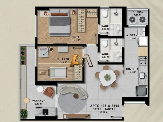 Imagem 11: Apartamento 2/4 Sendo 1 Suíte em Pituaçu