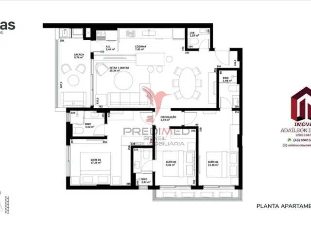 Imagem 6: Apartamentos À Venda no Canvas Residence Bairro Coqueiros Florianópolis Sc Brasil