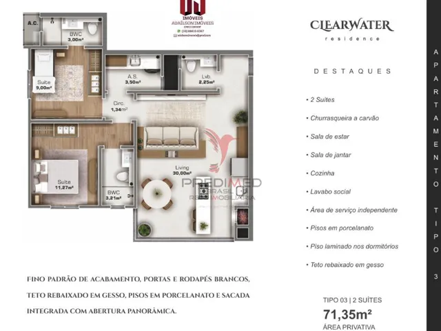 Imagem 2: Apartamento Á Venda no Clearwater Residence Camboriú Sc Brasil