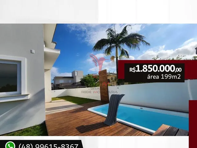 Imagem 8: Casa com 3 Dormitórios À Venda,199 M² por R$ 1.850.000 - Daniela - Florianópolis/Scbrasil