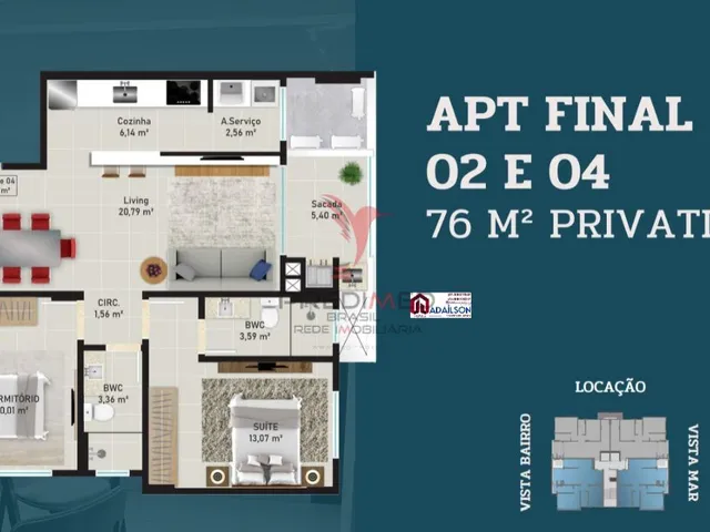 Imagem 6: Allure Home Residence Apto 2 dorm com um suíte Barreiros - São José/SC