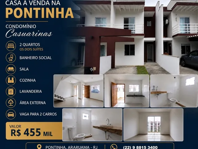 Imagem: A casa possui 2 Dormitórios, 2 Suítes, 3 Banheiros, 4