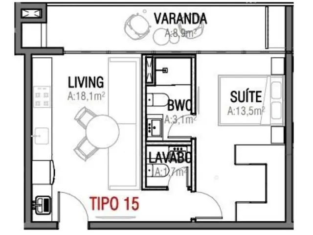 Imagem 15: Studio À Venda com 53.7M² por R$ 990.000,00