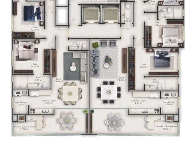 Imagem 13: Apartamento à venda com 152m² por R$ 3.450.000,00