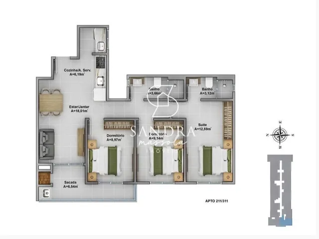 Imagem 2: Apartamento Novo