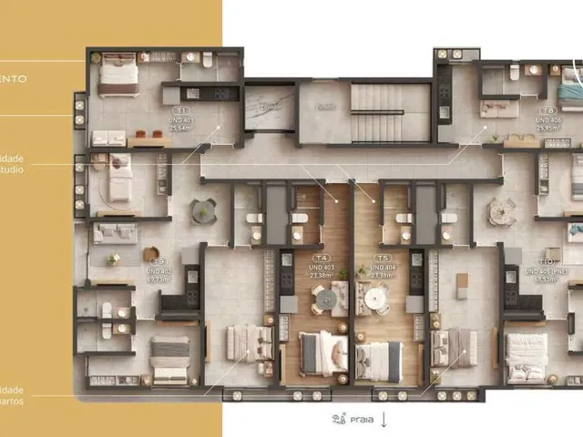 Imagem 15: Flat à venda, no Naz em Cabedelo, Poço, com 1 quarto, 25,95m²