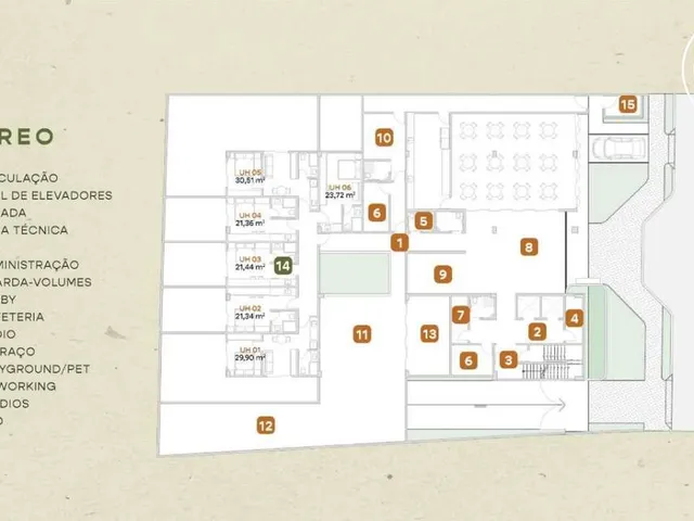 Imagem 12: Flat à venda, no Arya Living em João Pessoa, Cabo Branco, com 1 quarto, 26,03m²
