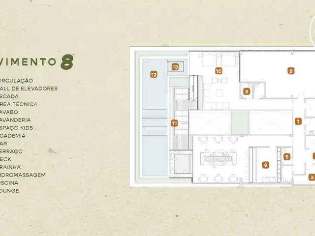 Imagem 16: Flat à venda, no Arya Living em João Pessoa, Cabo Branco, com 1 quarto, 37,53m²