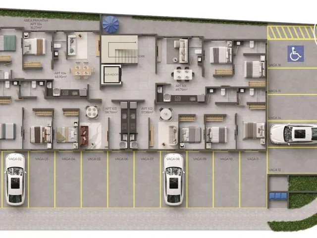 Imagem 5: Apartamento à venda, no Zafir em João Pessoa, Bancários, com 2 quartos, 49,75m²