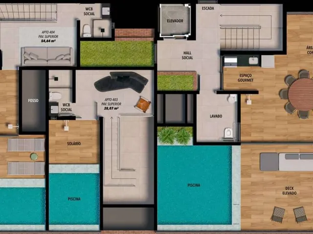 Imagem 6: Apartamento à venda, no Hemetéria Coutinho em João Pessoa, Bancários, com 2 quartos