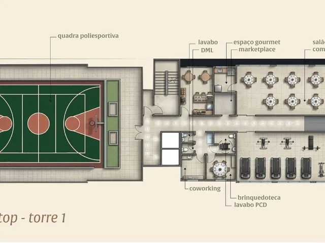 Imagem 4: Apartamento com Piscina e Rooftop na Rodovia Augusto Montenegro