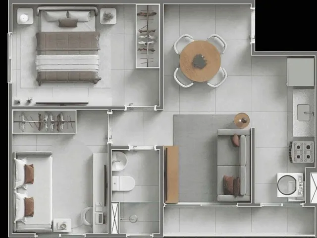 Imagem 2: Apartamento com Piscina e Rooftop na Rodovia Augusto Montenegro