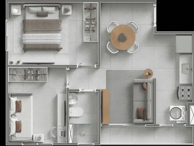 Imagem 16: Apartamento com Rooftop na Augusto Montenegro pelo Minha Casa, Minha Vida
