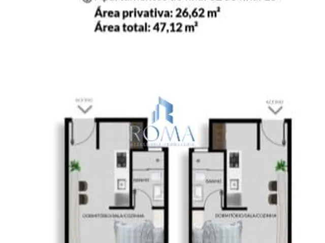 Imagem 7: Residencial Duque 17CINCO5 com unidades studios, apartamentos e duplex na planta