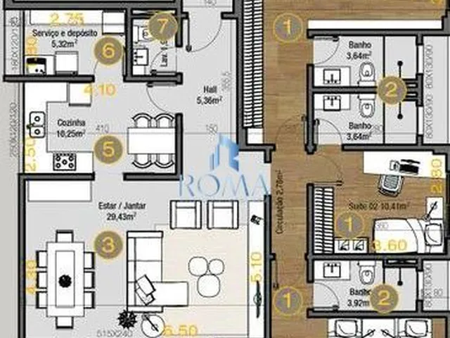 Imagem 10: EXCLUSIVIDADE: RESIDENCIAL FERNANDO PESSOA - 03 SUÍTES