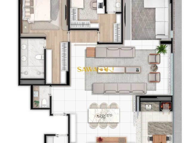 Imagem 5: Apartamento à venda no bairro Carioca - São José dos Pinhais/PR