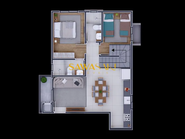 Imagem 8: Apartamento à venda no bairro Cidade Jardim - São José dos Pinhais/PR