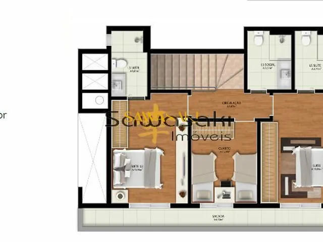 Imagem 11: Apartamento Cobertura Duplex para Venda em São Francisco Curitiba-PR