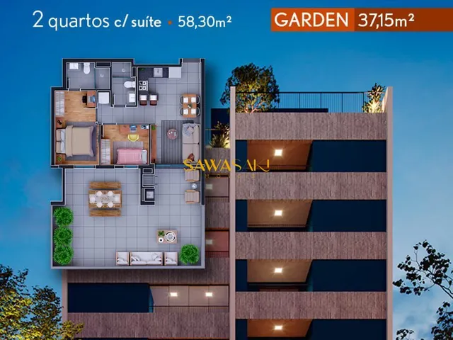 Imagem 12: Apartamento à venda no bairro Bacacheri - Curitiba/PR