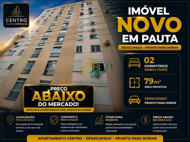 Imagem 1: Apartamento 02 dormitórios sendo 1 suite REFORMADO - Centro - Florianopolis