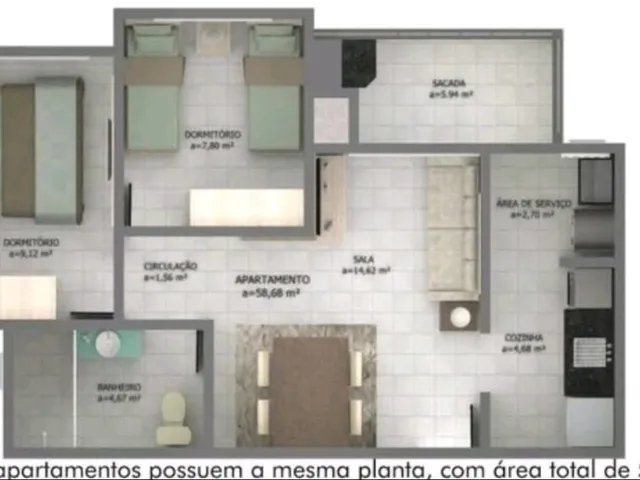 Imagem 7: Excelente Apartamento no Estreito em Florianópolis/SC: Pertinho do Mar!
