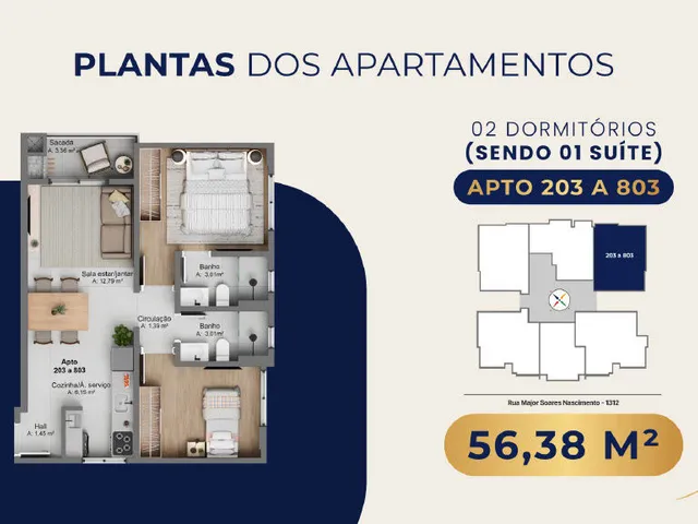 Imagem 6: Belíssimos Apartamentos na Planta em Santo Amaro da Imperatriz/SC: PARCELE SUA ENTRADA!