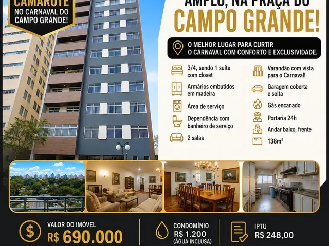 Imagem: Apartamento 3 quartos à venda no Campo