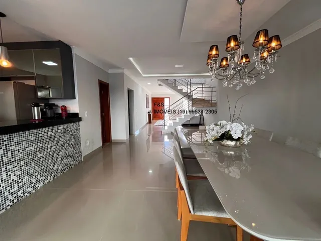 Imagem 4: Luxuosa mansão de 5 suítes no Swiss Park Campinas-SP 331 m² 3 salas 5 banheiros 4