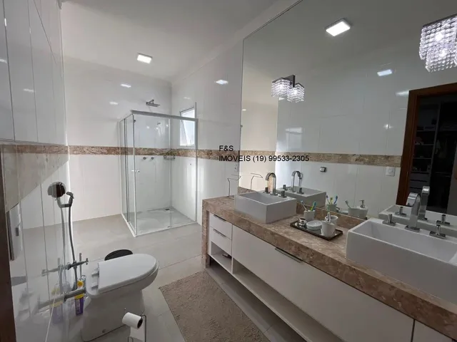 Imagem 3: Luxuosa mansão de 5 suítes no Swiss Park Campinas-SP 331 m² 3 salas 5 banheiros 4
