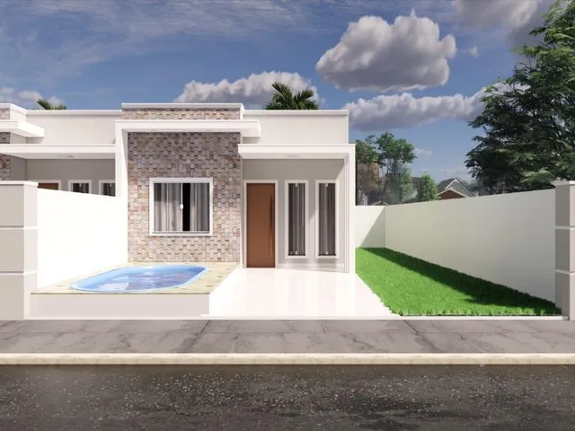 Imagem: CASA 60M², NOVA DE ESQUINA COM PISCINA
