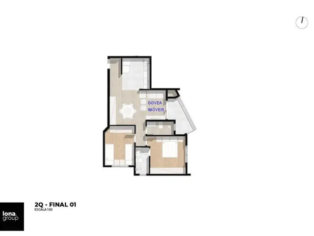 Imagem 7: Apartamentos de 54 a 117 m² de área privativa, ENTRADA PARCELADA ATÉ 60X, bairro