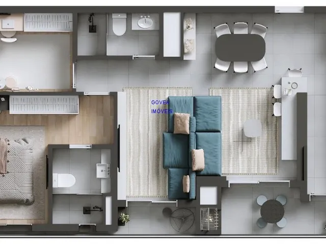 Imagem 16: Apartamento de Alto Padrão no Campina do Siqueira, Curitiba-PR 2 e 3 Quartos, Garagem