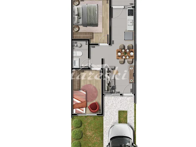 Imagem 8: Pré lançamento Condomínio Residencial Moradas do Parque, Casas com 2 Quartos em Foz do