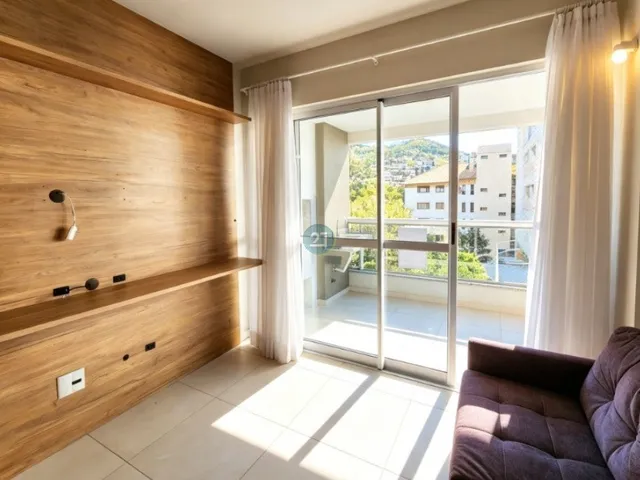 Imagem 13: Apartamento mobiliado com 02 quartos, 01 agaragem, e ampla sacada com churrasqueira no