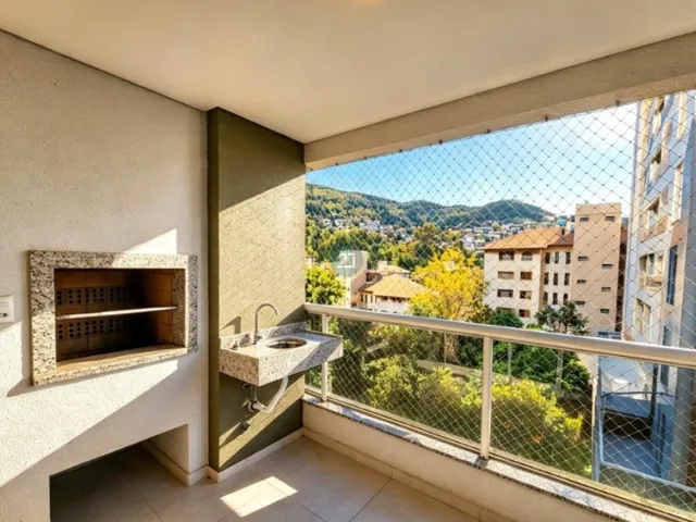 Imagem 14: Apartamento mobiliado com 02 quartos, 01 agaragem, e ampla sacada com churrasqueira no