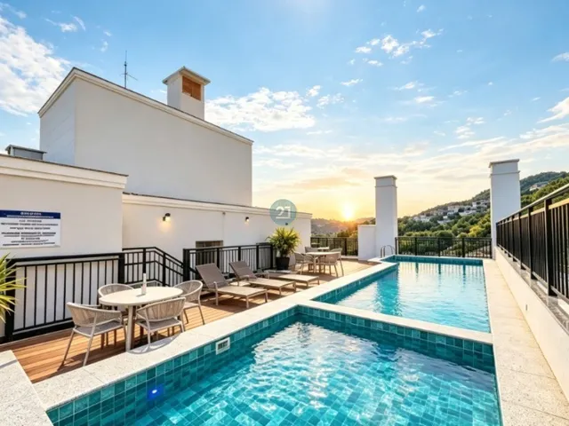 Imagem 8: Alugo apartamento mobiliado, com 02 quartos, 01 garagem, 75m² em residencial completo no