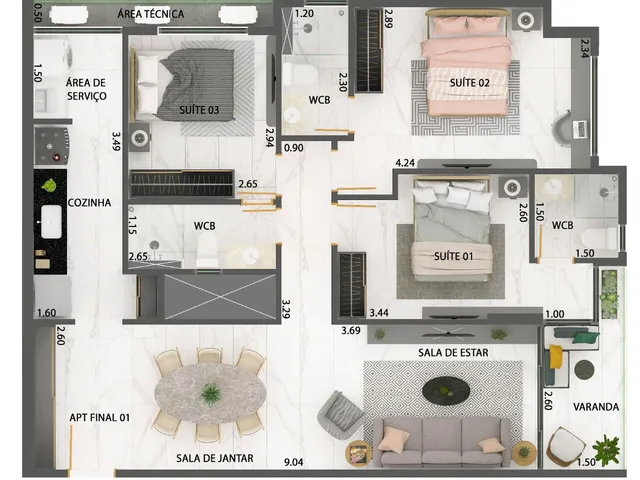 Imagem 12: Apartamento À Venda no Bairro Bessa - João Pessoa/Pb