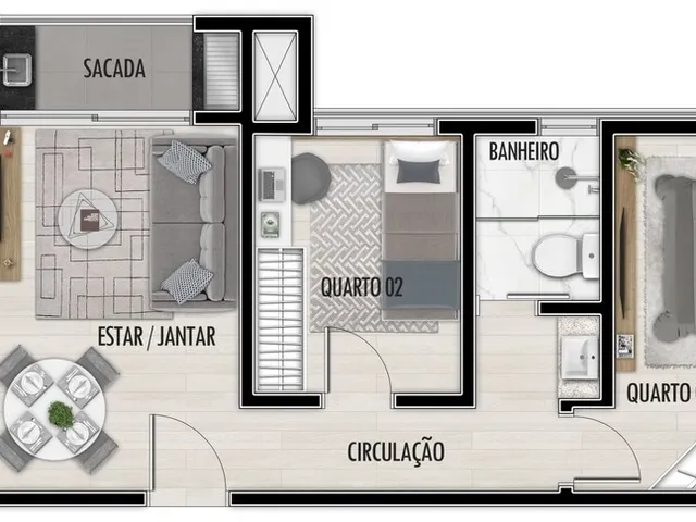 Imagem 3: Apartamento à venda no bairro Pinheirinho - Curitiba/PR