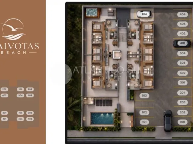 Imagem 3: Apartamentos novos na planta à venda, GAIVOTAS, MATINHOS - PR