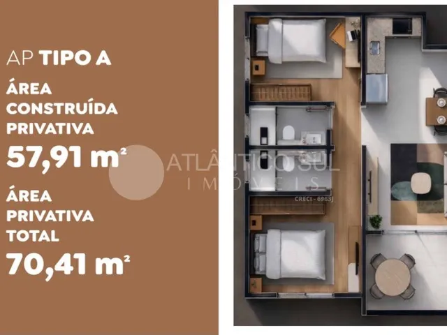 Imagem 4: Apartamentos novos na planta à venda, GAIVOTAS, MATINHOS - PR