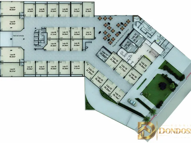 Imagem 12: Sala Comercial Nova no Centro de Criciúma - com Parcelamento Direto em Até 100 Meses