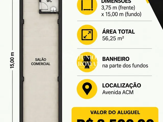 Imagem: PONTO COMERCIAL PARA LOCAÇÃO NA AVENIDA