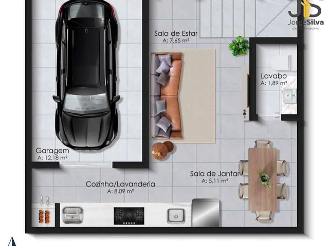 Imagem 2: Sobrado à venda, no Residencial Fiore em Novo Hamburgo, Rondônia, com 2 quartos, 71m²
