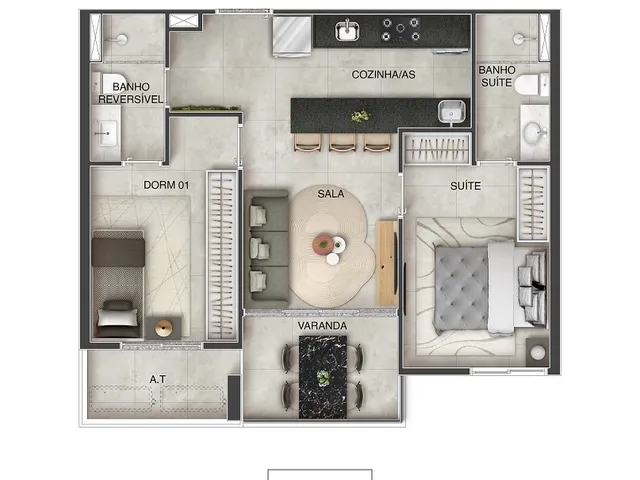 Imagem 14: Pré-Lançamento Apartamento 2 e 3 Quartos À Venda no Bairro Praia de Itaparica - Vila Velha/Es