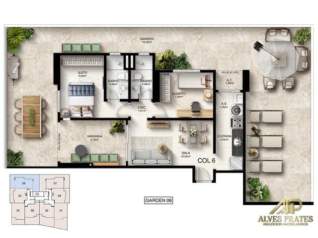 Imagem 16: Lançamento Apartamento 2 Quartos Alto Padrão em Jokey de Itaparica, Vila Velha Es