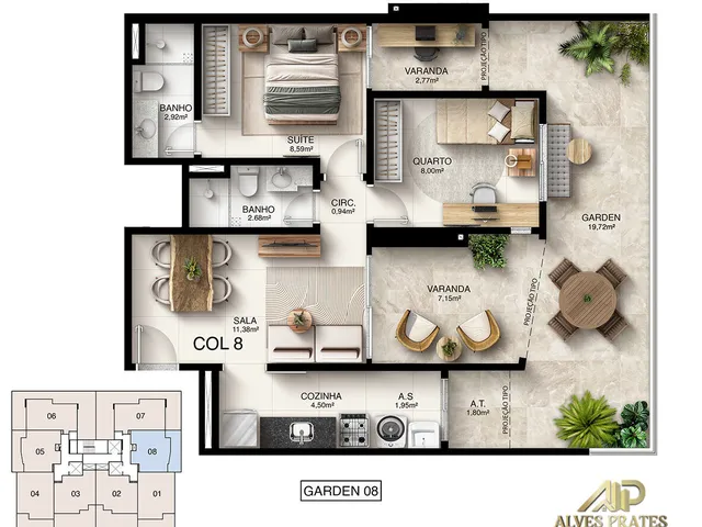 Imagem 9: Lançamento Apartamento 2 Quartos Alto Padrão em Jokey de Itaparica, Vila Velha Es