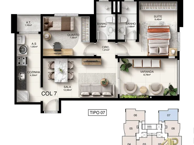 Imagem 6: Lançamento Apartamento 2 Quartos Alto Padrão em Jokey de Itaparica, Vila Velha Es