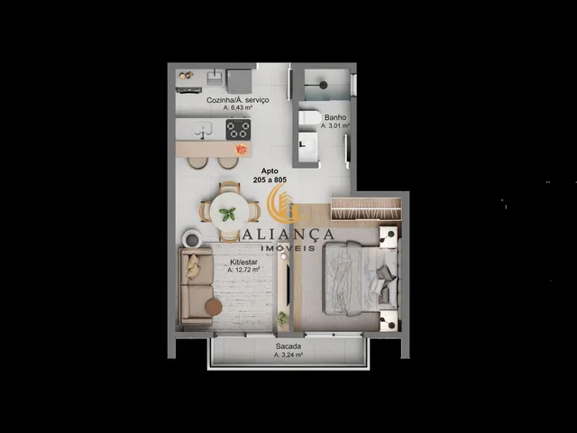 Imagem 4: Apartamento em São Francisco de Assis, Santo Amaro da Imperatriz/SC