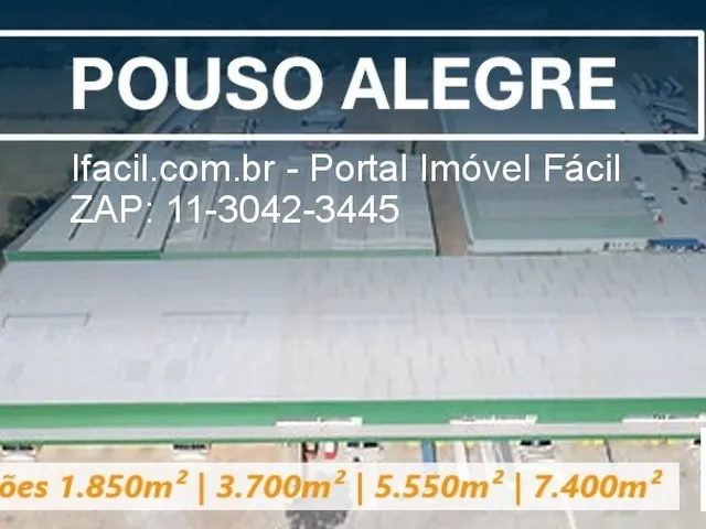 Imagem: Galpão em Pouso Alegre 1.850m 2.700m 5.550m